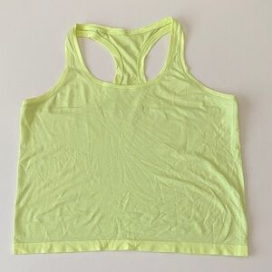 Lululemon Swiftly racerback tank neon yellow women’s 12 worn once race length